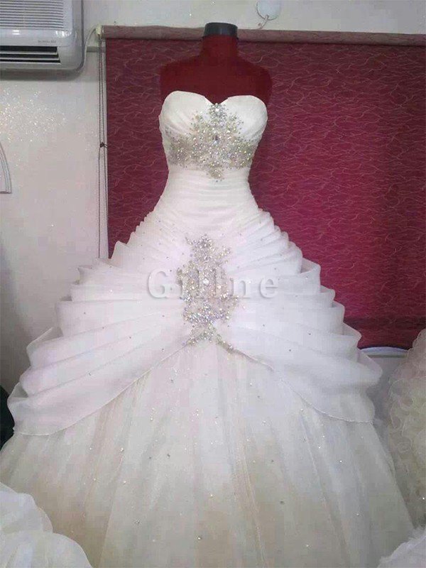 Ärmellos Tüll Neuere Formelles Elegantes Brautkleid