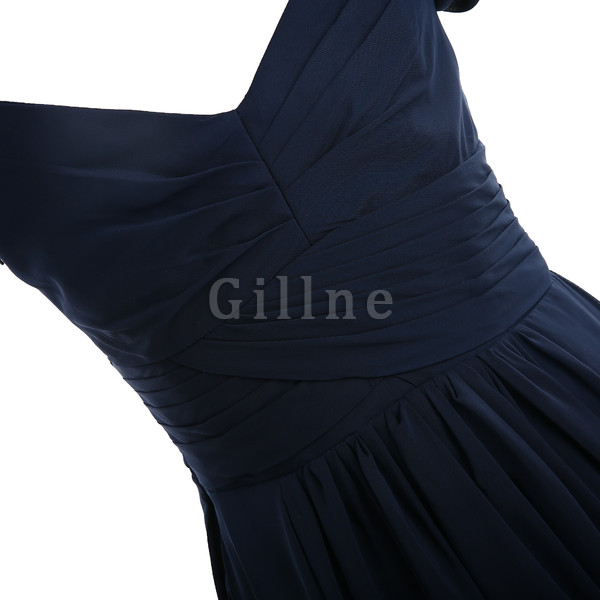 Etui Plissiertes A-Line Anständiges Abendkleid mit Mitte Rücken