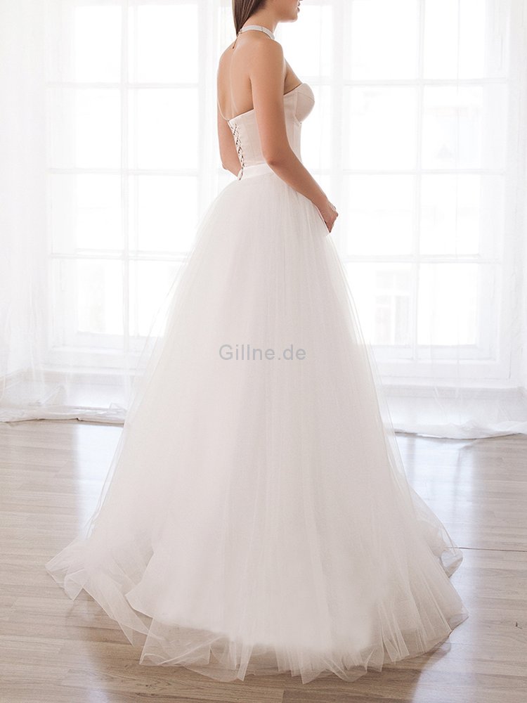 A-Line Prinzessin Wunderschönen Anständiges Brautkleid aus Satin