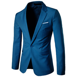 Zugeknöpft Mantel Mode Neue Männer Casual Business Anzug Männer Einfarbig