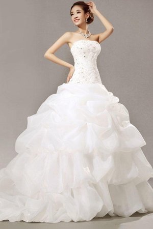 Plissiertes Hübsch Glamouröses Swing Extravagantes Brautkleid