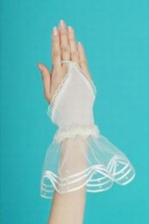 Saugfähig Tüll Einfache Weiß Vintage|Zeitlos Brauthandschuhe