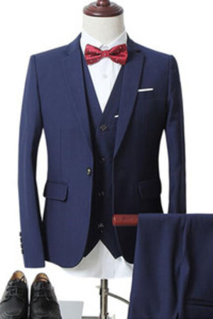 Weste Business Casual Anzüge Blazer + Hosen Männer Mantel