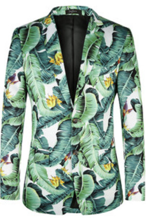 Jacken Mens Mode Gedruckt Floral Anzug Blazer Exklusive