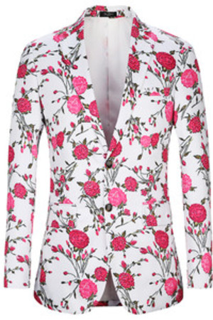 Muster Rose Männlichen Party Männer Blazer Casual