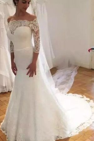 Perfekt Gesticktes Meerjungfrau Romantisches Anständiges Brautkleid