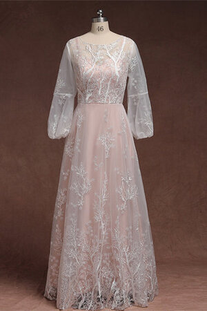 Halle A-Line Mode Romantisches Brautkleid mit Natürlicher Taille
