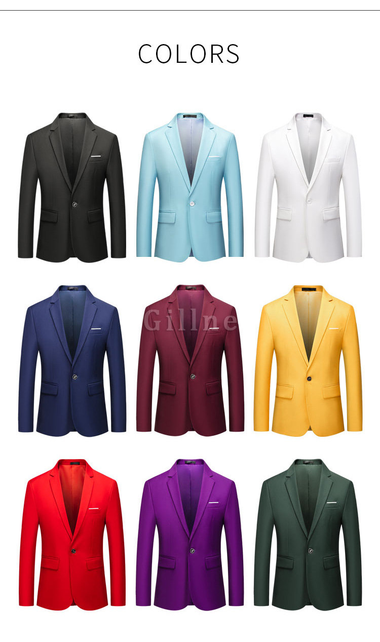 Männer Host Jacke Business Event Blazer Slim Fit Smart Büroarbeit