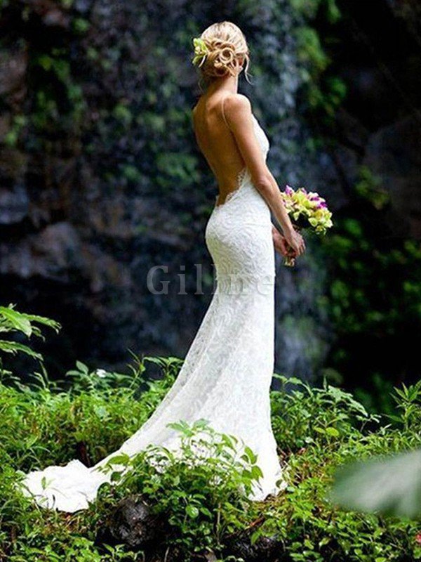 Blendend Anständiges Modisches Einfaches Brautkleid mit Natürlicher Taille