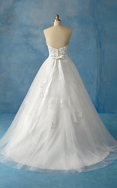 Duchesse-Linie Elegantes Knöchellanges Brautkleid mit Juwel Mieder mit Blume