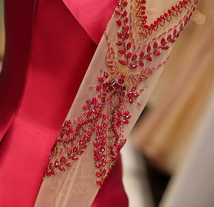 Reißverschluss Mode Duchesse-Linie Extravagantes Abendkleid aus Tüll