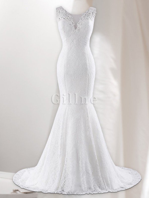Engelwurz Spitze Luxus Brautkleid mit Natürlicher Taille mit Rücken Schnürung