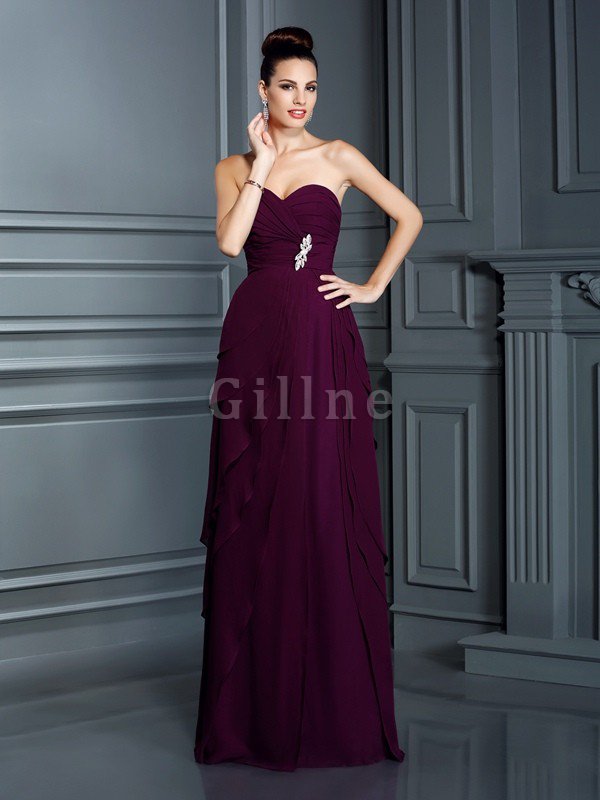 Prinzessin Herz-Ausschnitt A-Line Sittsames Abendkleid mit Empire Taille