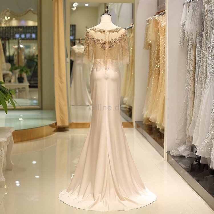 Meerjungfrau Stil Halle Mode Exklusive Abendkleid mit Kristall